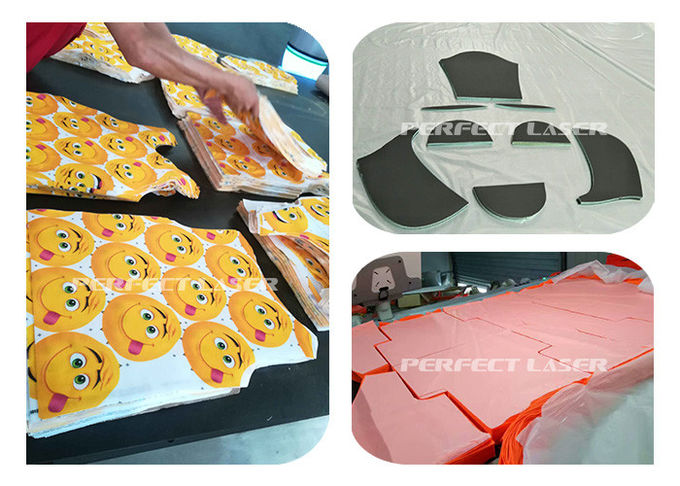 Customized CO2 Laser Cutter Automatic Fabric Cutting 3300*1700 With Vacuum Table