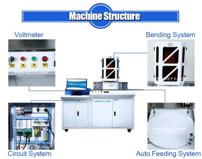 PLT CNC Aluminium Profile Bending Machine PC Control 220V
