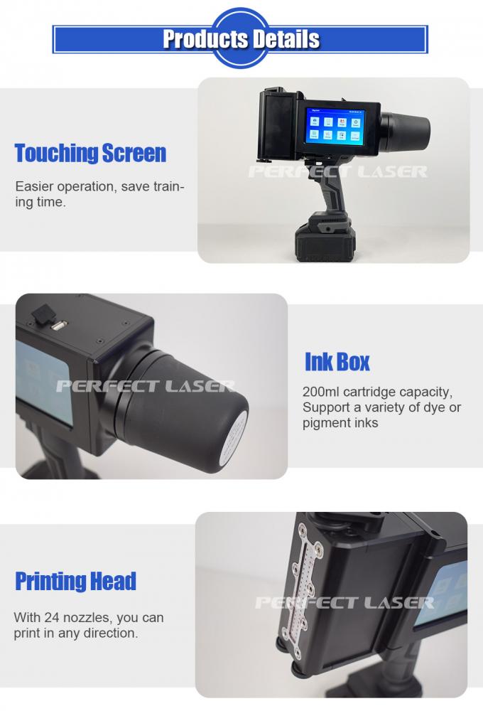 Large Character Dot Matrix Inkjet Printer High Speed Handheld Inkjet ...