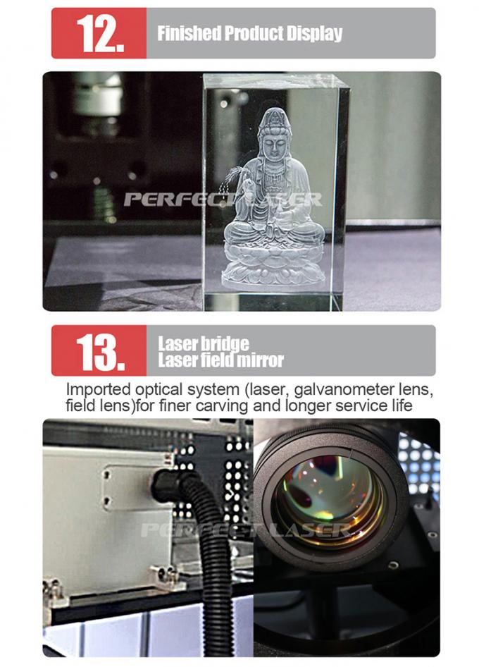 Graved Machine Crystal Cube Color 3D Laser Engraved Machine Glass Block 3d Laser ...