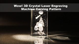 Wow! 3D Crystal Laser Engraving Machine Carving Pattern - Unbelievably Precise Lines!