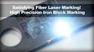 Satisfying Fiber Laser Marking! High Precision Iron Block Marking
