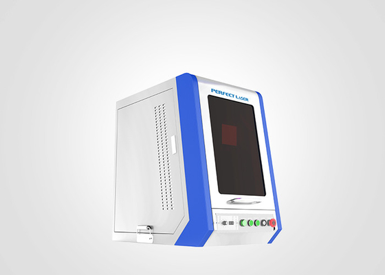 50W / 100W Green Metal Laser Marking Machine With Closed Cover
