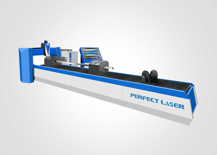 500W 4000W Fiber Optic Laser Cutting Machine Knife Type For Round Tube