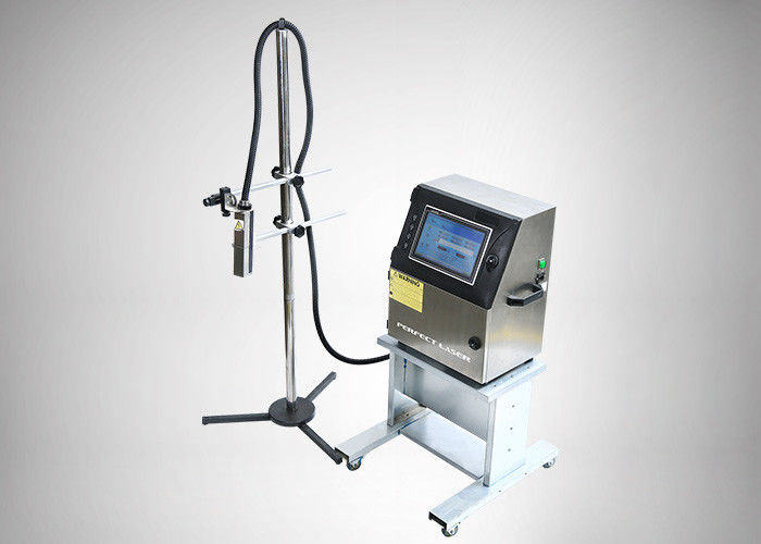 White Industrial Continuous Inkjet Printer With One Touch Start Stop