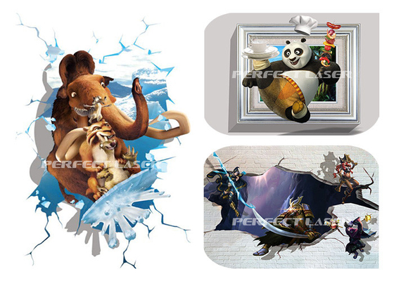 9600DPI Wall Poster Printing Machine 3D Vertical Aluminum Magnesium Alloy Body