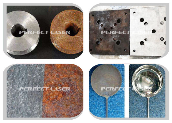 100w portables mall metal stainless steel iron aluminum mold steel gear copper alloy surface laser derusting machine