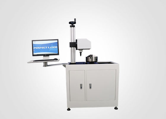 Metal Flange Dot Pin Pneumatic Marking Machine 300mm Horizontal Rotary With Computer