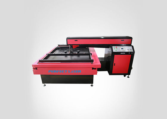 300w 400w Customized Work Area Red Yellow Double Laser Head CO2 Glass Laser Tube Die Board Laser Cutting Machine