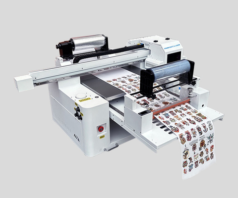 Small Three-nozzle Acrylic Plastic Crystal Label Roll to Roll UV Flatbed Integrated Printing Machine