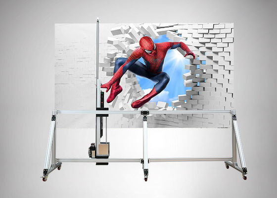 3D Double Heads Vertical Wall Inkjet Printers Painting Printing Machines for Paper Glass Wood Ceramic Metals Art